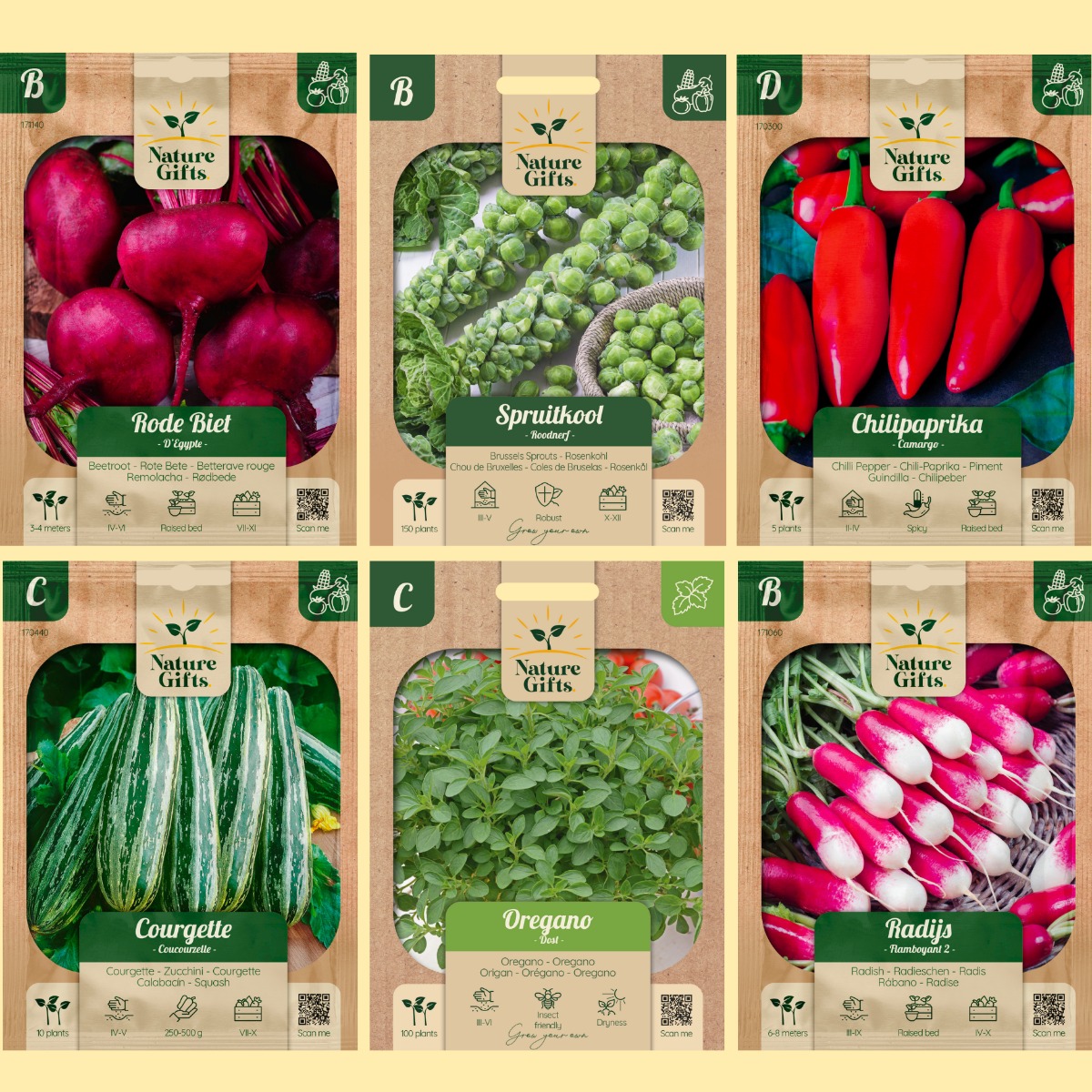 Populaire soorten zaden